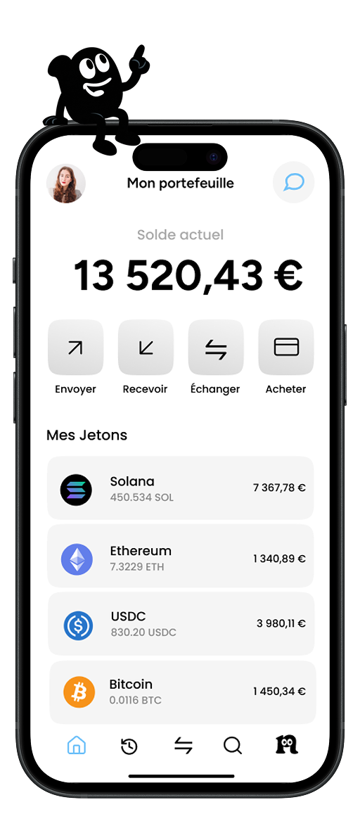 Naria application interface showcased on a smartphone mockup.